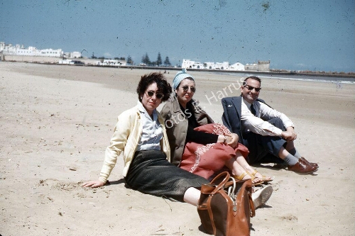 Mogador avec Mes Monsonégo et Bittan sur la plage